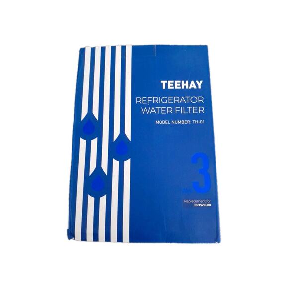 Teehay TH-01 REFRIGERATOR Water Filter, EPTWFU01, Purification 3 Pack - Picture 1 of 7